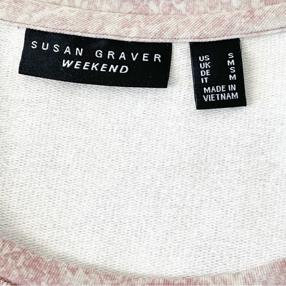 Susan Graver Pink Snake Print Blouse Size Small LIKE NEW - Picture 14 of 15